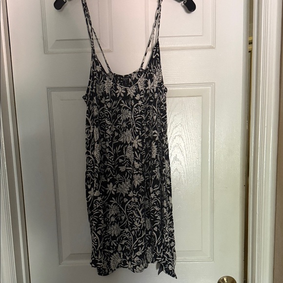 Volcom Dresses & Skirts - Black and Cream Floral Slip Dress